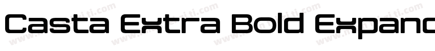 Casta Extra Bold Expanded字体转换